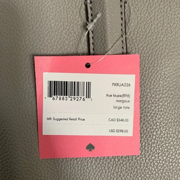 Brand New (NWT) Kate Spade Faux Leather Large Tote - Picture 3 of 3